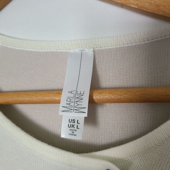 MarlaWynne Geometric Topper Cardigan sz L‎ - Picture 3 of 4